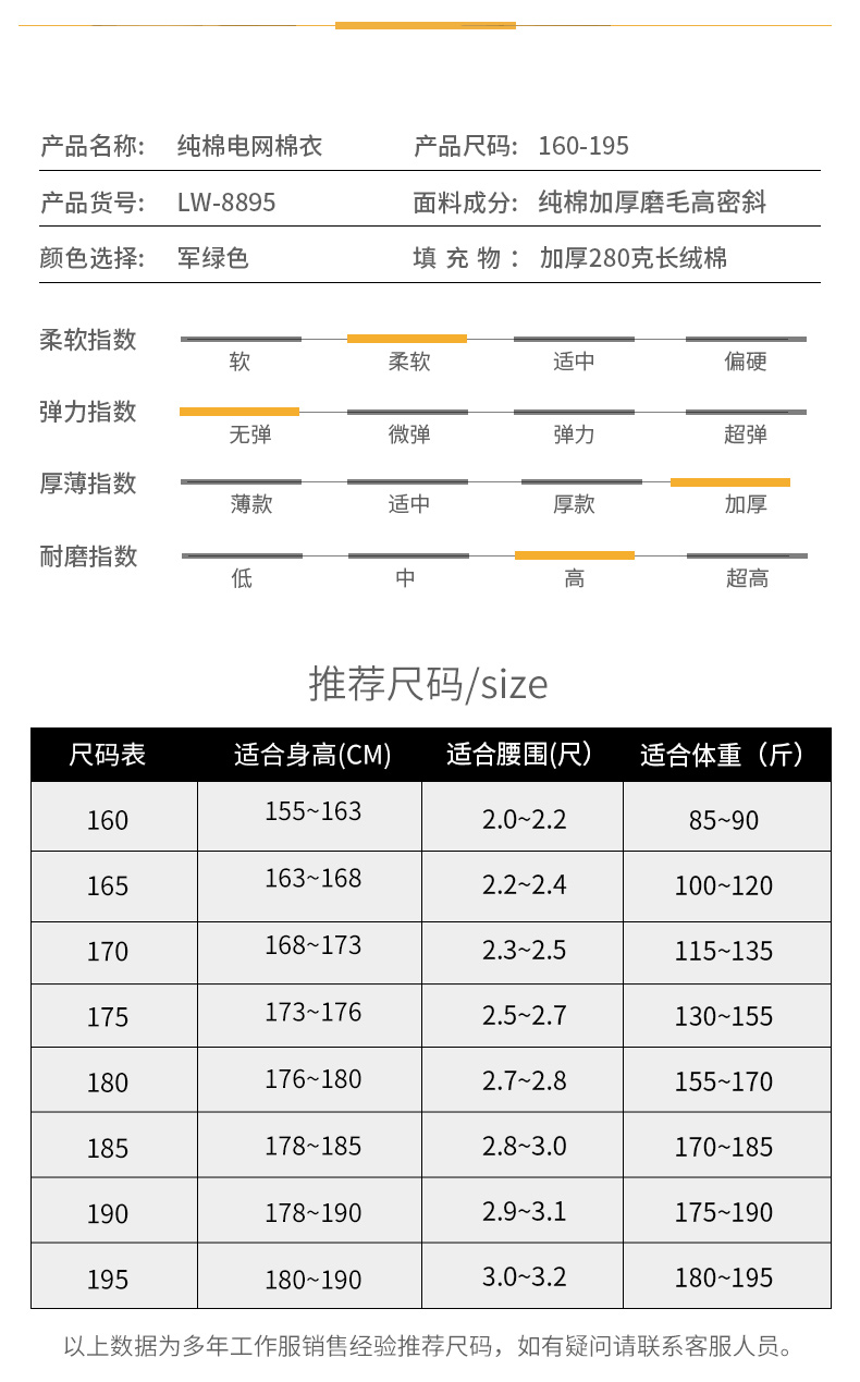 8895國家電網(wǎng)雙層棉衣